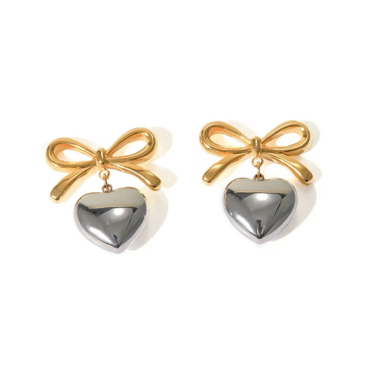 Heart coquette earrings