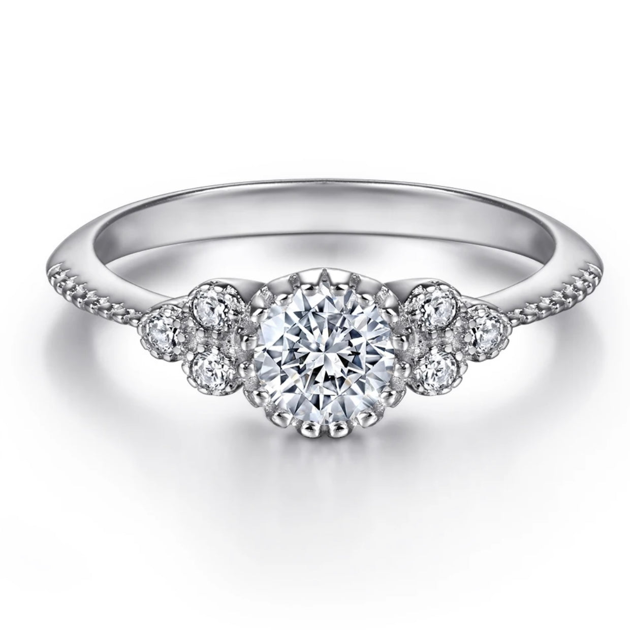 Crystal promise ring