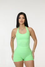 LIME HALTER TOP