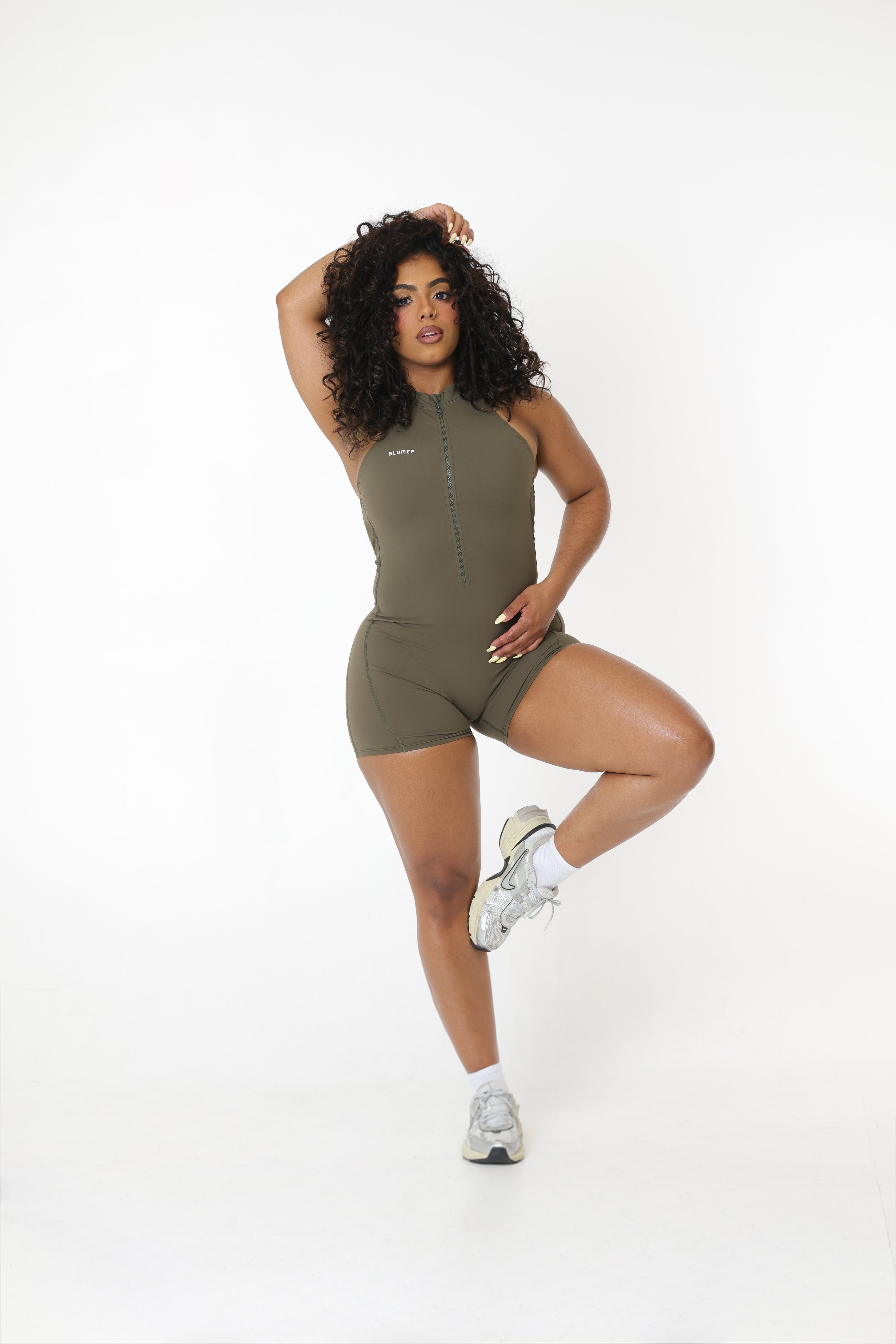 OLIVE SHORT JUMPSUIT