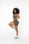 OLIVE SHORT JUMPSUIT