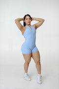 BABY BLUE SHORT JUMPSUIT
