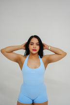 BABY BLUE HALTER TOP