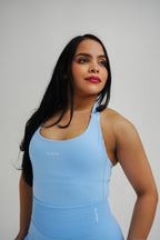BABY BLUE HALTER TOP