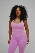 BUBBLE PINK HALTER TOP