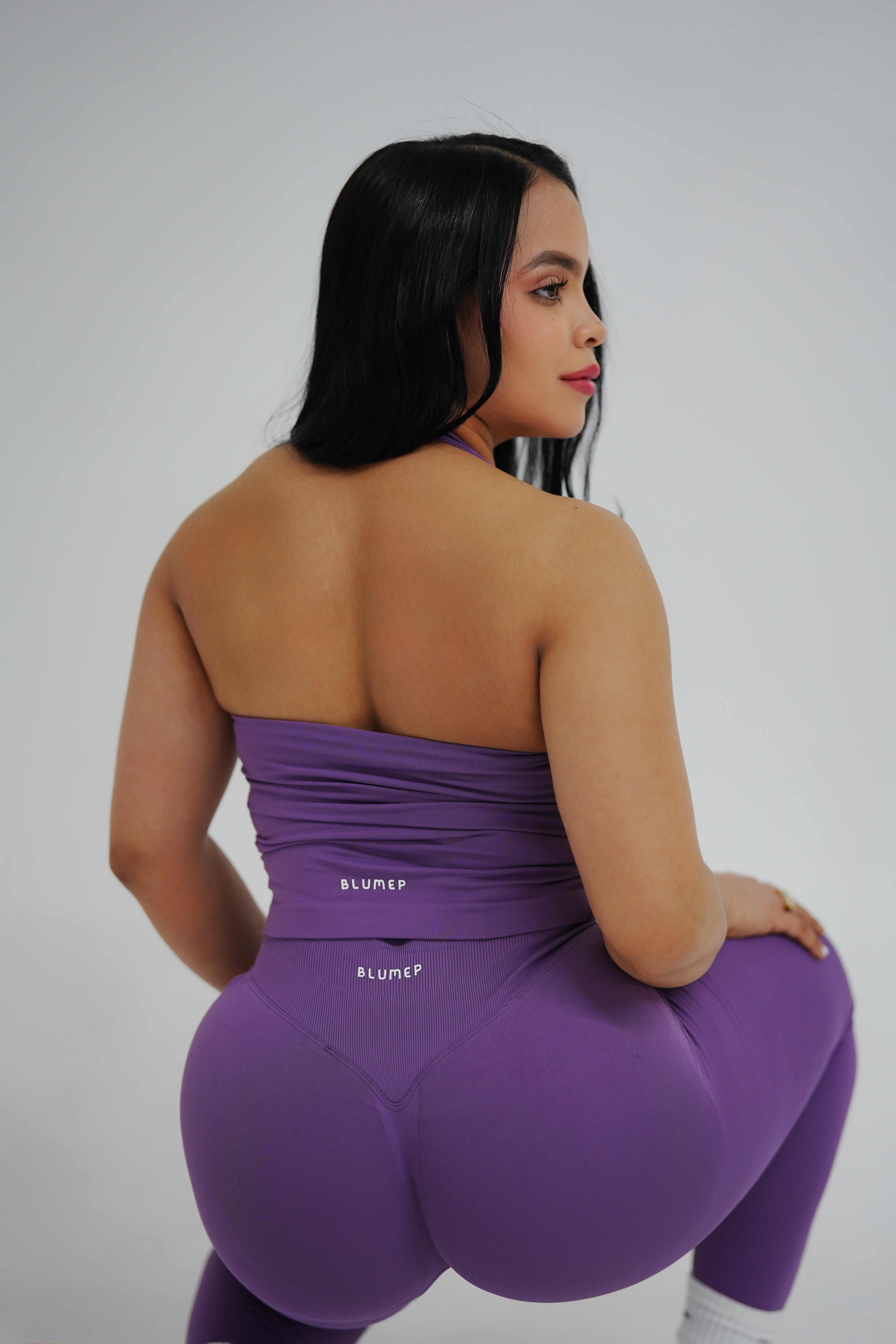 LAVENDER HALTER TOP
